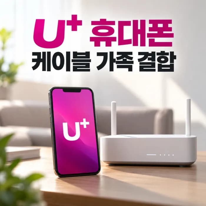 참 쉬운 케이블 가족 결합 할인 얼마일까? LG U+ 휴대폰 결합 조건 총정리
