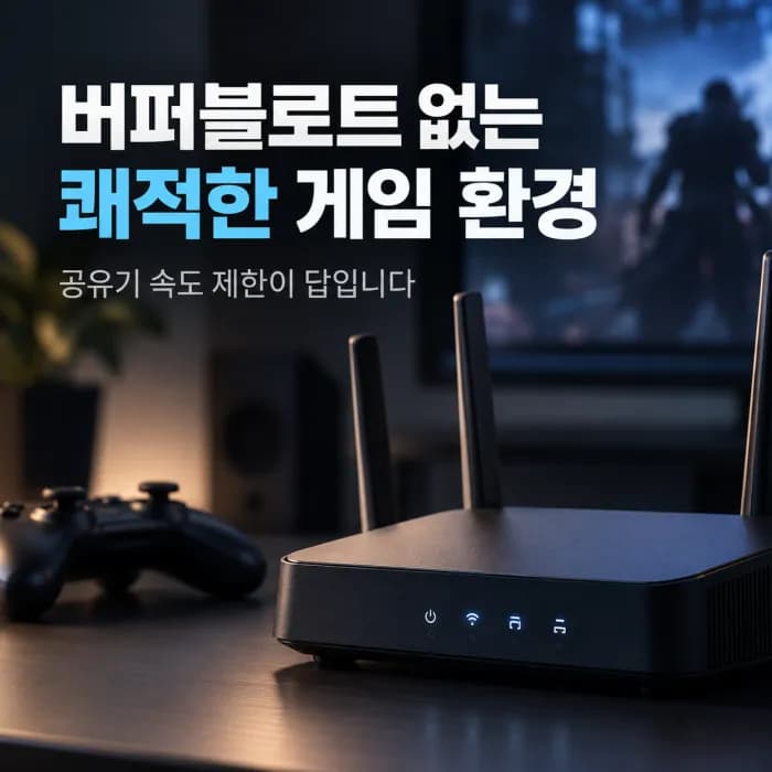 게임 핑 튐 해결 대역폭 제한으로 버퍼블로트 줄이는 설정 방법