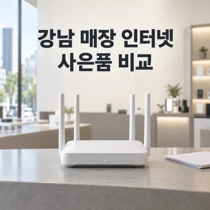 강남 매장·상가 인터넷 가입, 사은품 많이 주는 곳 비교 기준