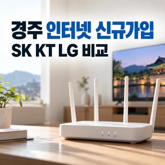 경주 인터넷 신규가입 사은품 많이주는곳 SK KT LG 설치 비교