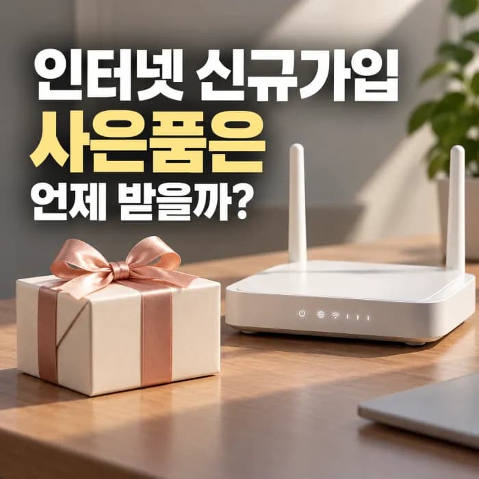 인터넷 신규가입 사은품은 언제 받을까? 설치 전후 확인해야 할 조건
