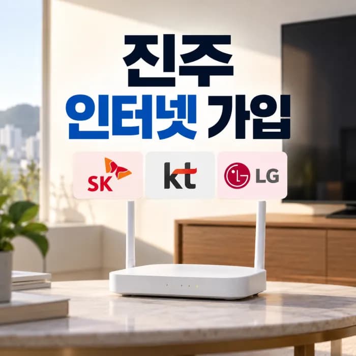 진주 인터넷 가입 사은품 많이주는곳 SK KT LG 신규 설치 비교