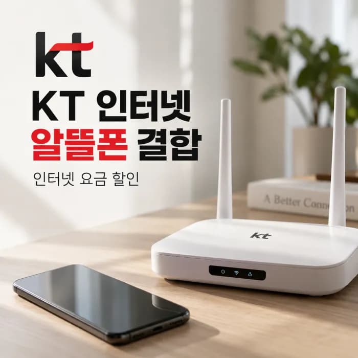 KT 인터넷 알뜰폰 결합 할인, MVNO 대상 통신사와 신청 조건