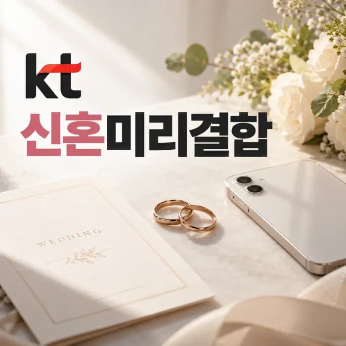 KT 신혼미리결합 조건 총정리 혼인신고 전에도 휴대폰 최대 50% 할인
