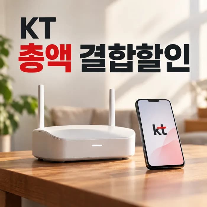 KT 총액 결합할인 휴대폰 가족결합 할인액과 계산 기준