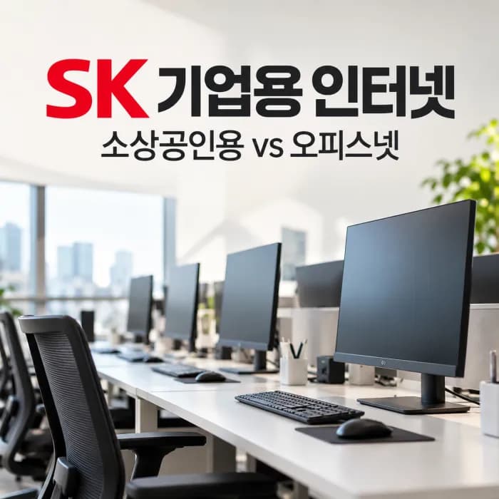SK 기업용 인터넷 가입 비교 요금표 PC 10대 기준 소상공인용과 오피스넷 선택법