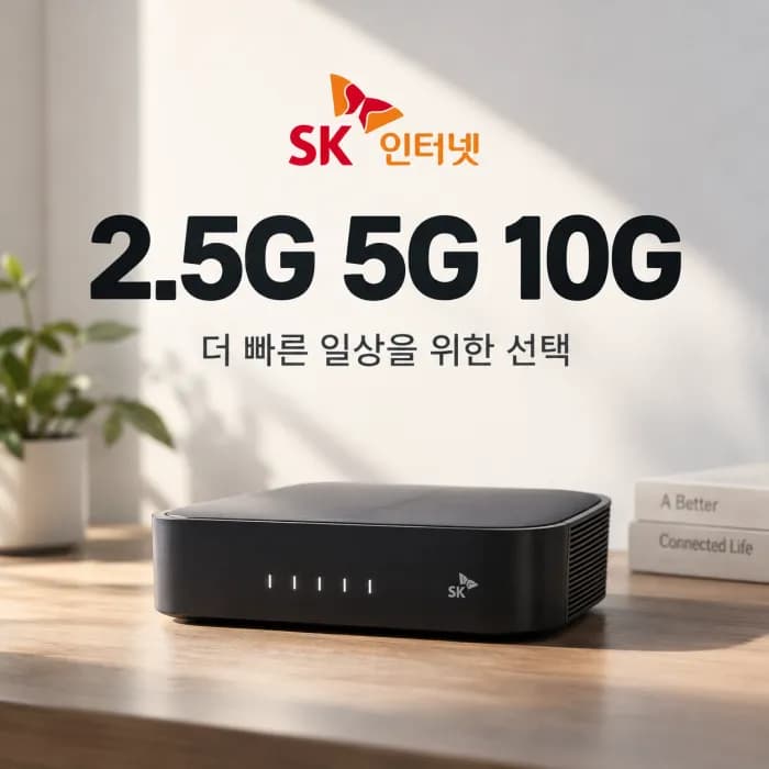 SK 인터넷 2.5기가 5기가 10기가 속도 차이와 하루 데이터 제한