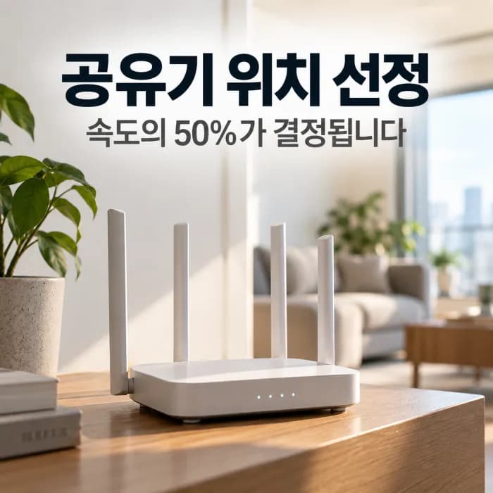 공유기 위치 선정, 와이파이 속도를 떨어뜨리는 3가지 배치 실수