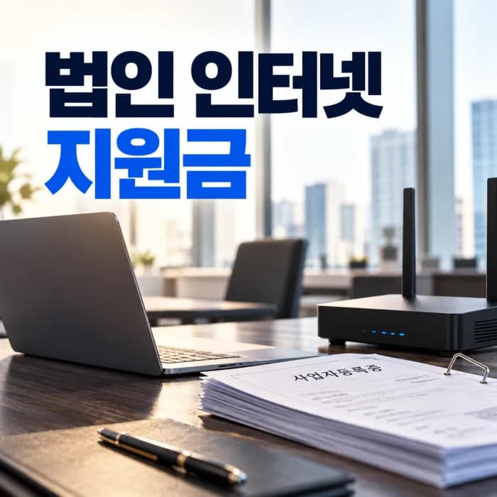 법인 인터넷 지원금 신규가입 전 확인해야 할 기업용·가정용 선택 기준
