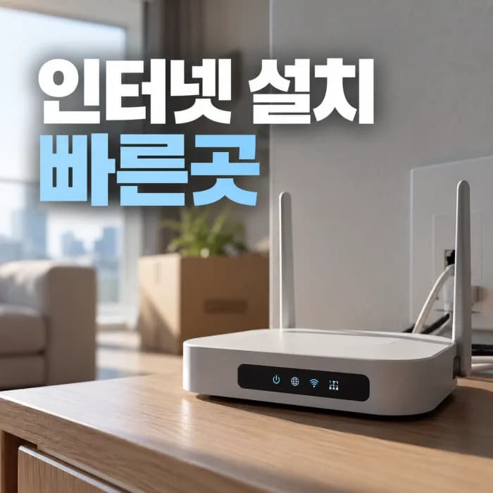인터넷 설치 빠른곳 찾는다면? 신청부터 개통까지 걸리는 시간과 늦어지는 경우