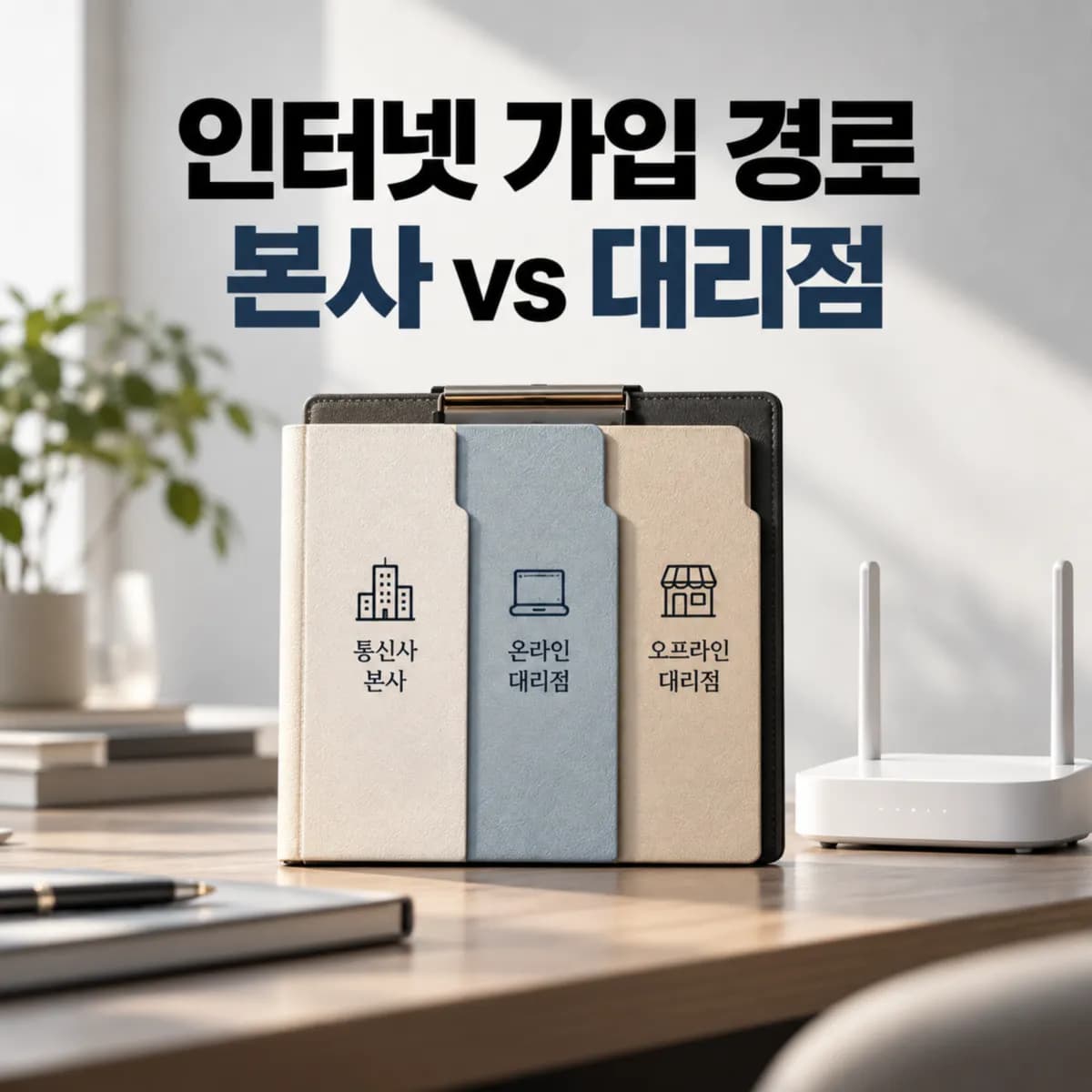 인터넷 가입 경로 비교, 본사·온라인 대리점·오프라인 매장 요금·사은품·AS 차이