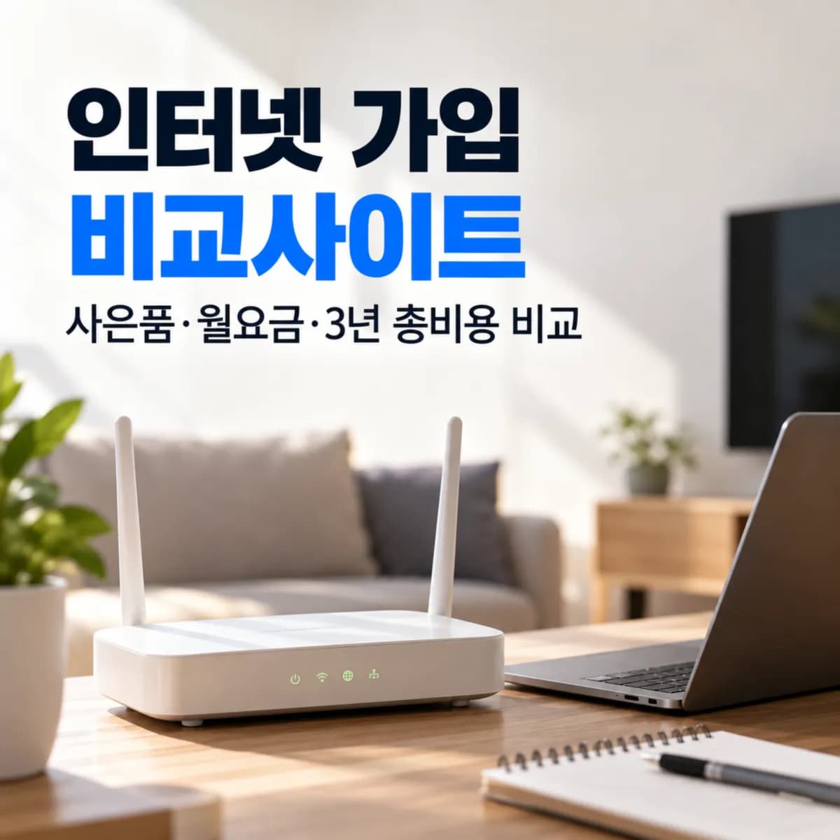 인터넷 가입 비교사이트 어디가 좋을까? 사은품·월요금·3년 총비용 비교하는 방법
