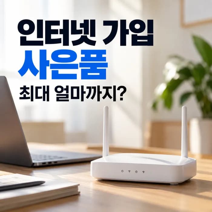 인터넷 가입 사은품 최대 얼마까지 받을 수 있을까? 현금 지원금 확인 방법