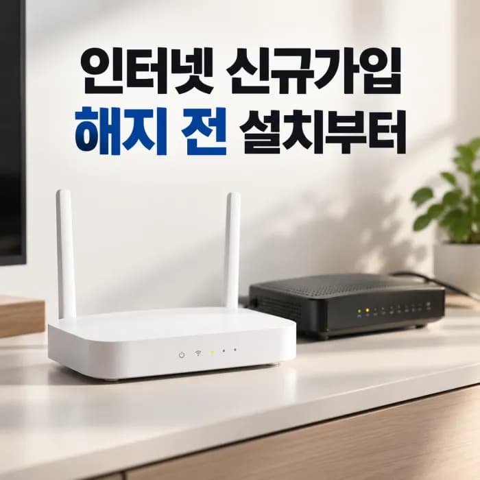 인터넷 설치 전 기존 회선부터 해지하면 안 되는 이유, 신규가입 순서 총정리