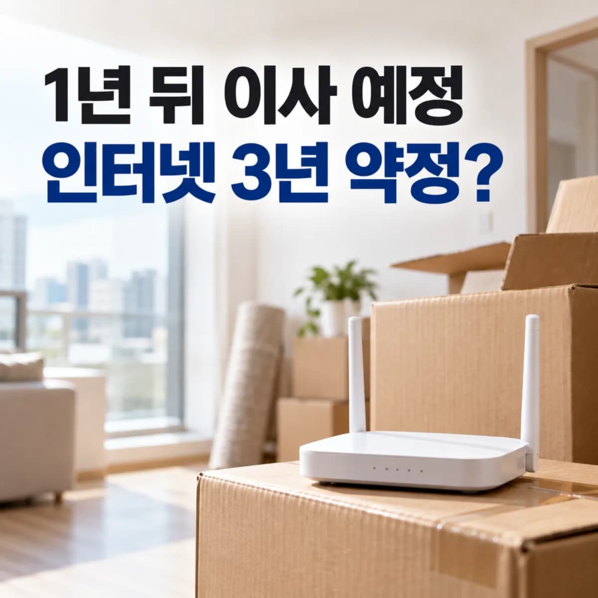 1년 뒤 이사 예정인데 인터넷 3년 약정해도 될까? 위약금과 사은품 비교