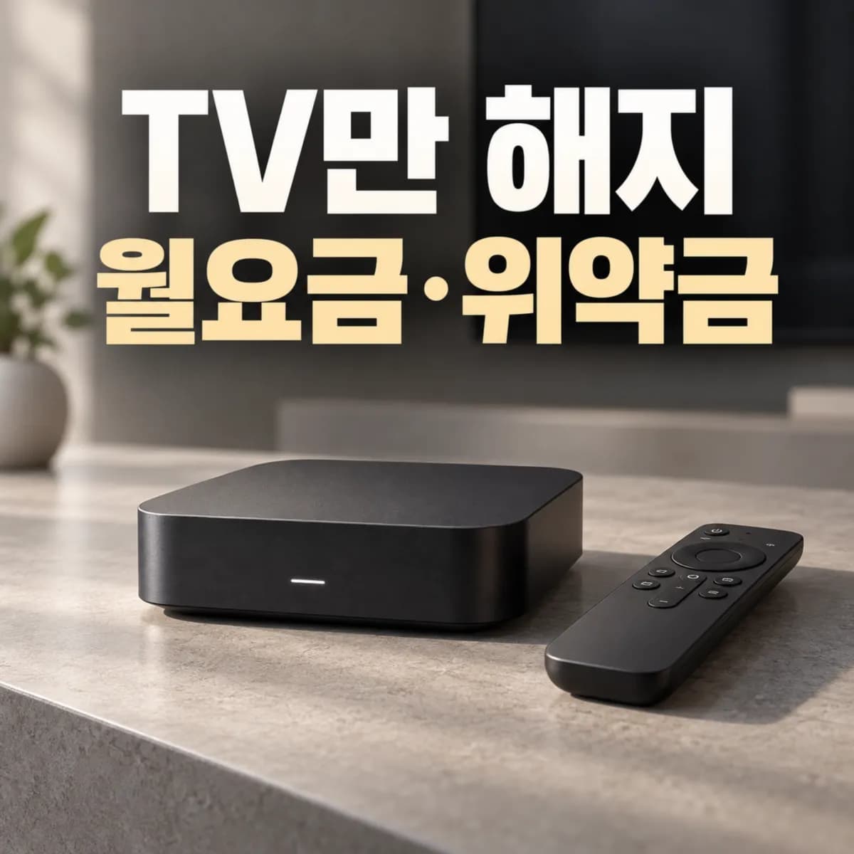 인터넷+TV 가입 후 TV만 해지하면? 월요금·위약금·사은품 반환 기준