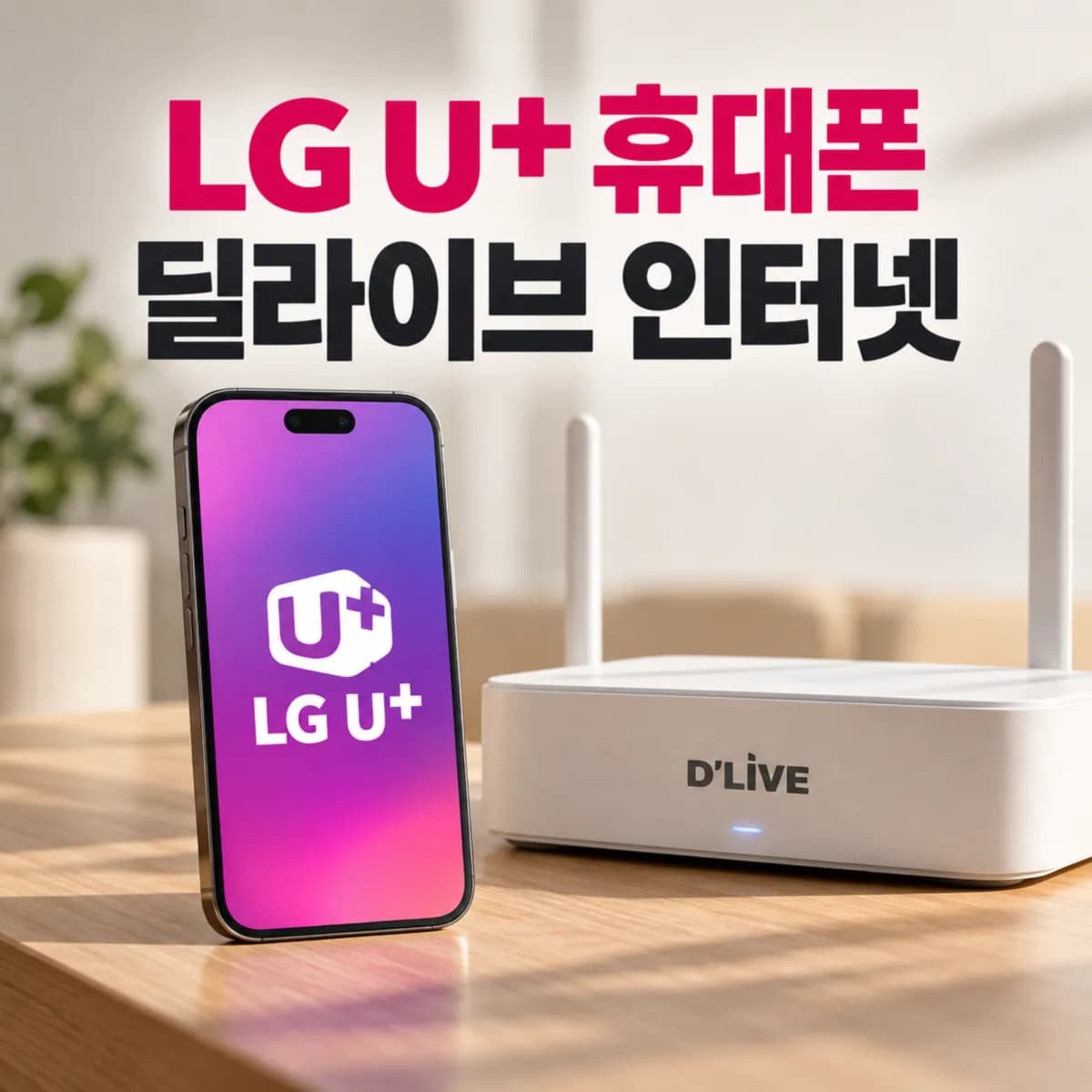 LGU+ 휴대폰 딜라이브 인터넷 결합 할인, 2~4회선이면 얼마나 줄어들까