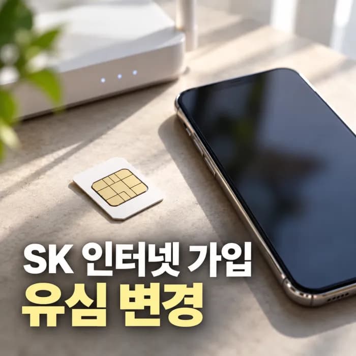 SK 인터넷 가입 유심 변경하면 추가 지원금 얼마일까 10월 조건 정리