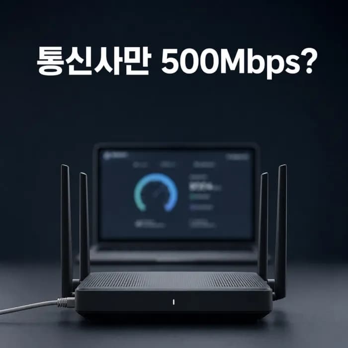 왜 통신사 자체 속도 측정 사이트만 500Mbps가 꽉 찰까? Fast.com·스피드테스트와의 괴리