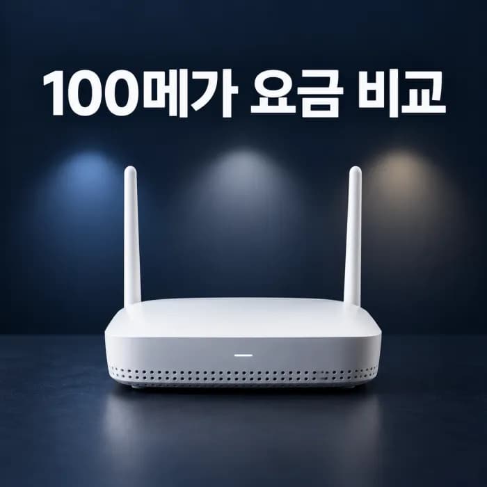 100메가 인터넷 요금 비교, SK·KT·LG 공유기 비용까지 계산