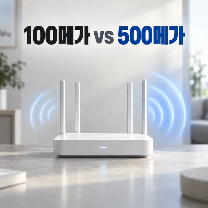 인터넷 100메가와 500메가 차이, 우리 집에 맞는 속도 선택 기준