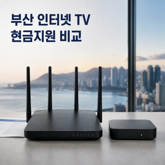 부산 인터넷 티비 현금지원 비교, 3사 가입 전 확인할 조건