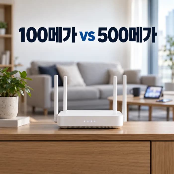 4인 가족 인터넷 속도 100메가면 충분할까, 500메가가 필요한 기준