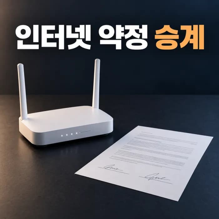 인터넷 약정 승계 명의변경 주의점, 사은품 환수와 결합할인 확인법