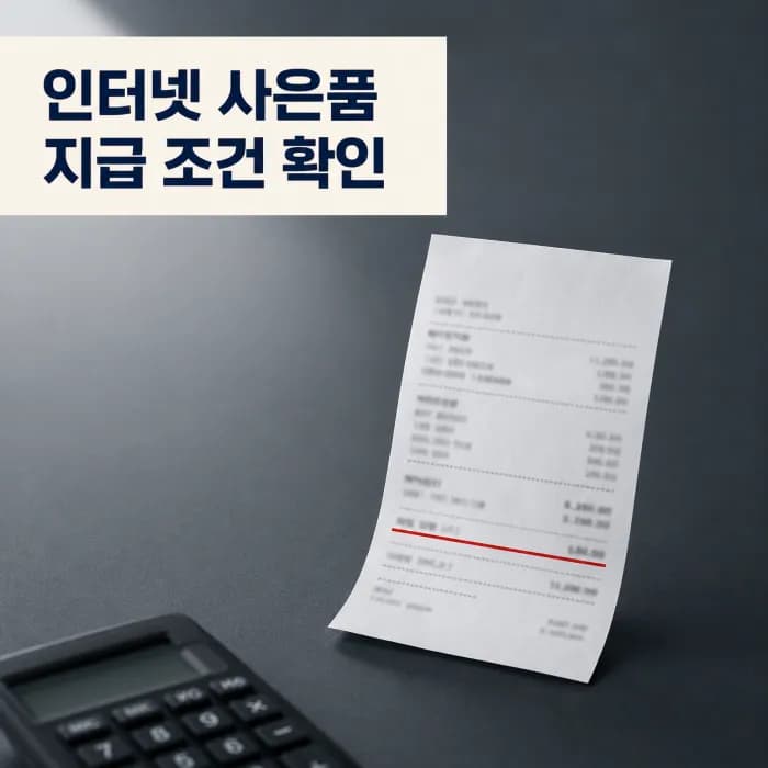 인터넷가입사은품많이주는곳 47만 원 기준과 광고 확인법
