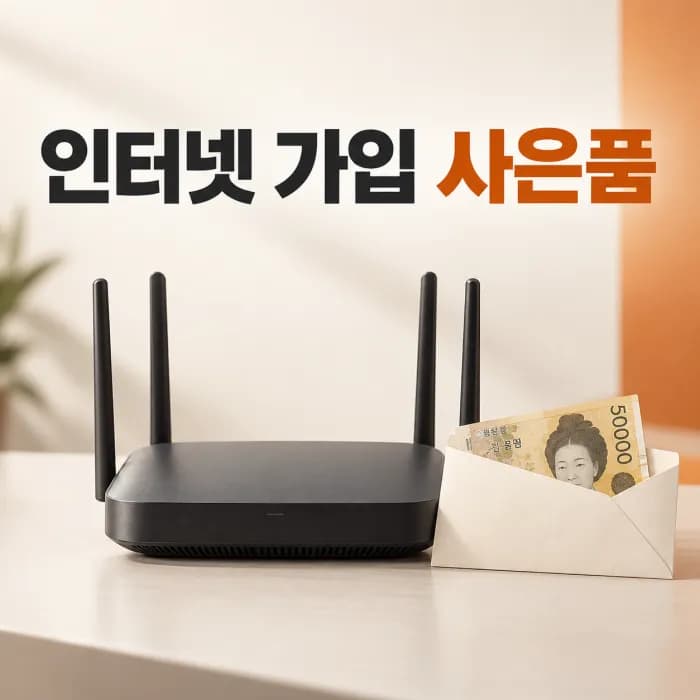 인터넷 가입 사은품 많이 주는 곳, 금액보다 3년 총비용을 비교하세요