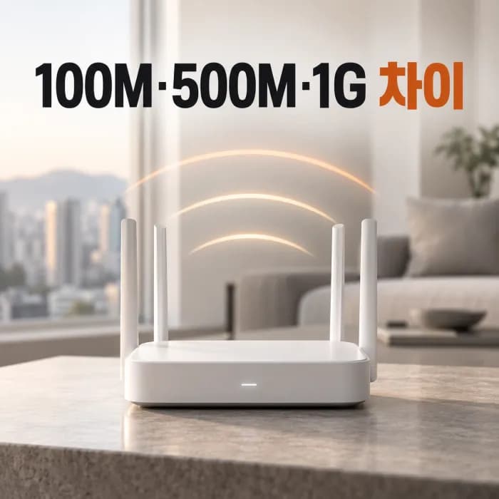 인터넷 100메가 500메가 1기가 차이, 가구원보다 사용량으로 선택하세요