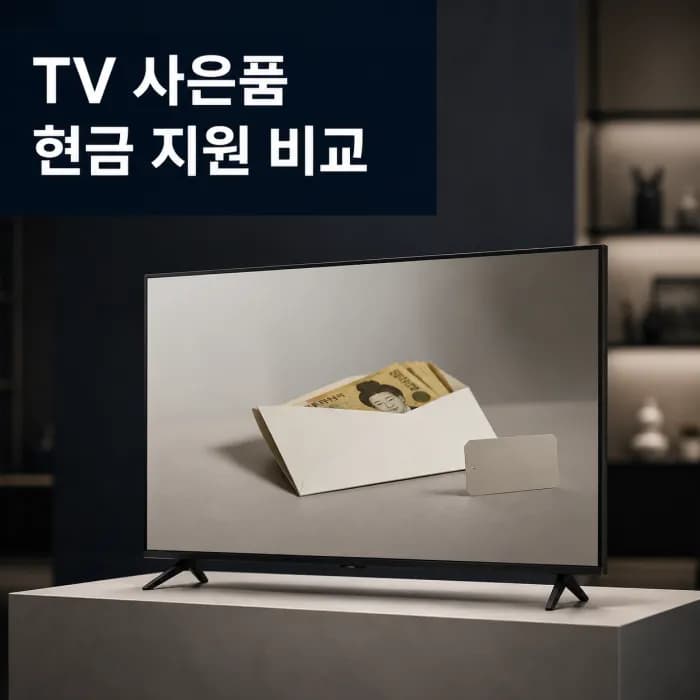 인터넷가입사은품TV vs 현금 지원, 실제 남는 금액 비교 기준