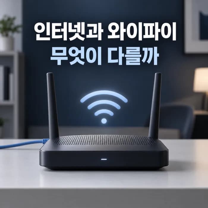 인터넷과 와이파이 차이, 연결은 되는데 왜 인터넷이 안 될까