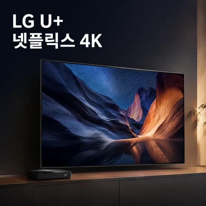 넷플릭스 4K를 거실 대화면으로 보는 집은 LG U+가 가장 유리한 이유