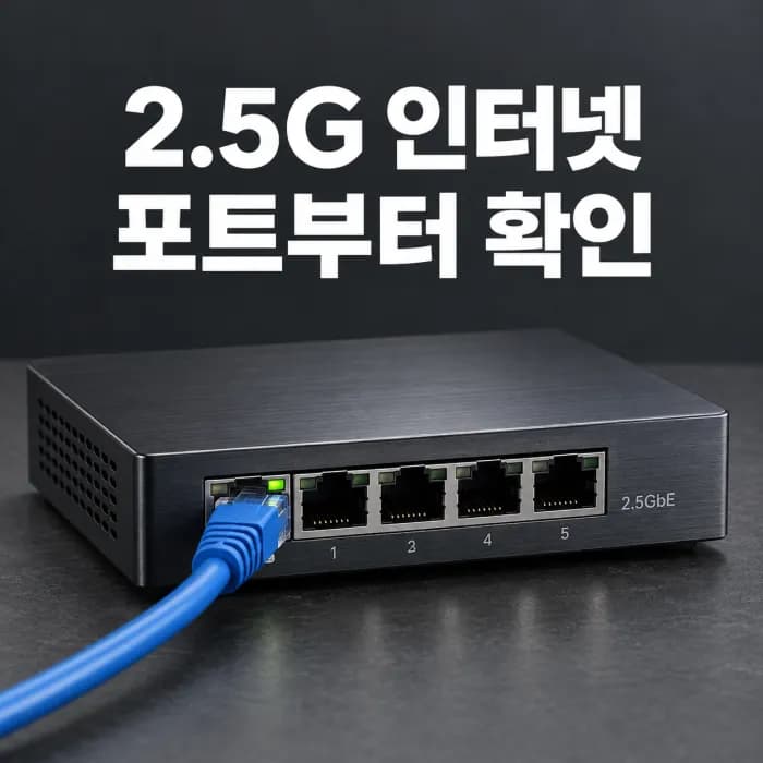2.5G 기가 인터넷 가입 전 확인: PC 랜포트와 단자함 스위치 요건