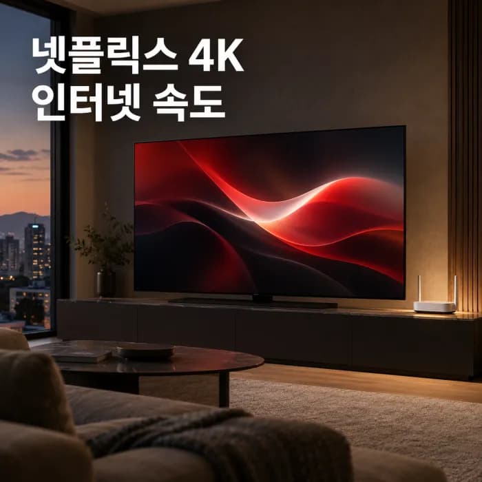 넷플릭스 인터넷 속도 몇 메가가 적당할까 HD·4K 기준