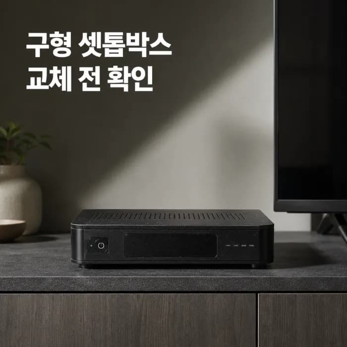 구형 셋톱박스 무료 교체 조건, 약정 종료 전 비용 비교법