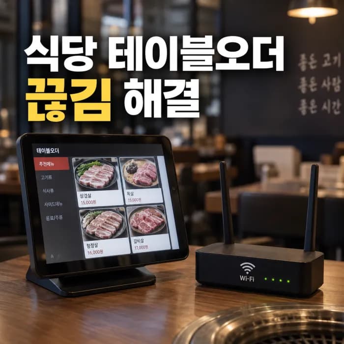 식당 테이블오더 끊김, 돈 안 들이고 먼저 해결하는 3가지 방법