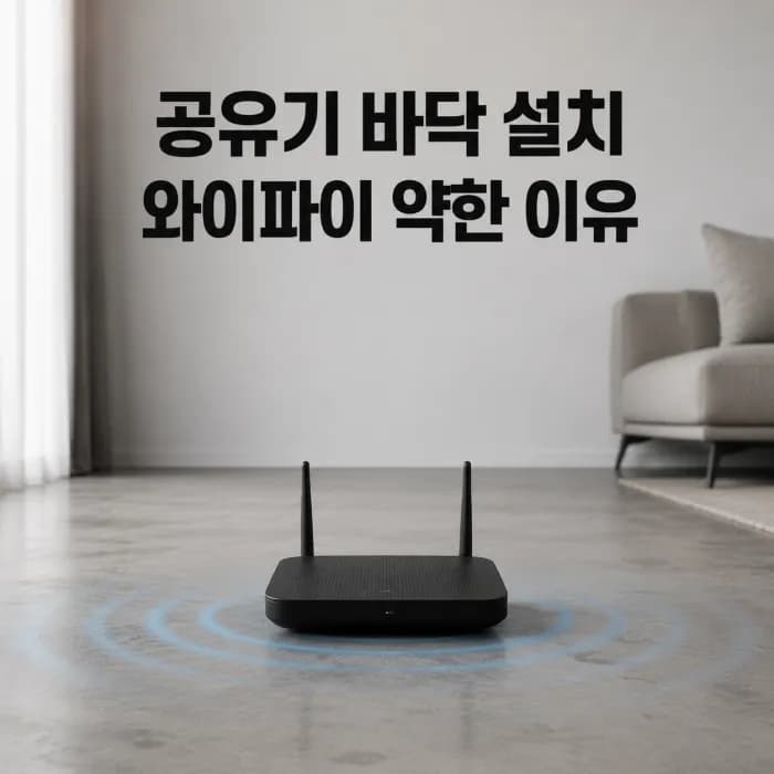 공유기 바닥에 두면 신호가 약한 이유, 올바른 설치 높이