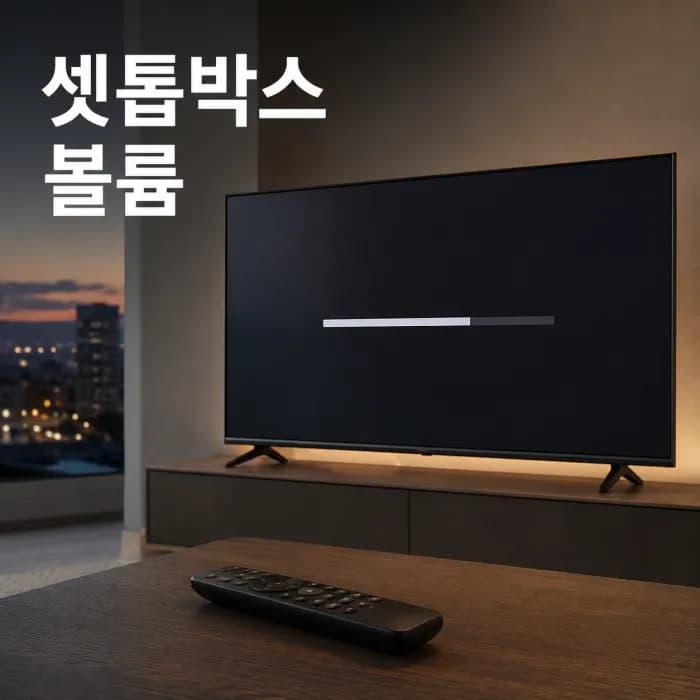 셋톱박스 볼륨 설정, TV 볼륨과 화이트 노이즈 줄이는 방법