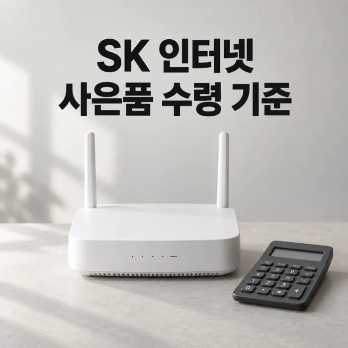 SK 인터넷 가입 사은품 많이 주는 곳, 현금 지원금 최대 수령 기준