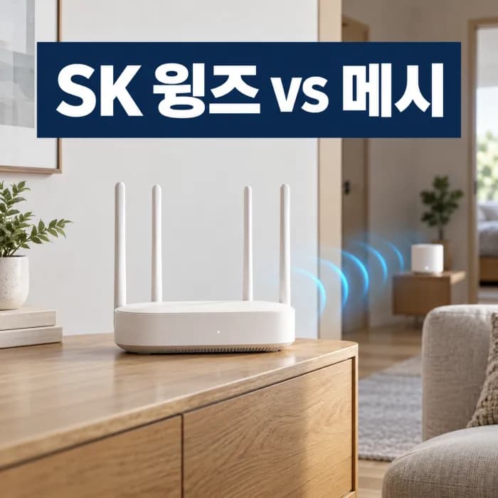 SK 와이파이 윙즈보다 메시 와이파이가 유리한 집은 따로 있습니다