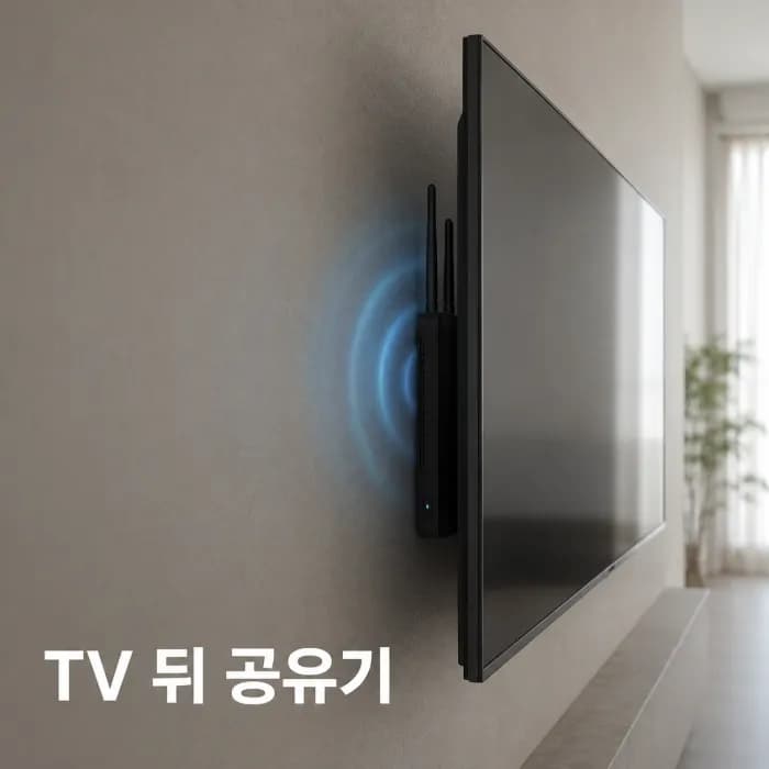 벽걸이 TV 뒤 와이파이 공유기, 신호가 약해지고 느려지는 이유