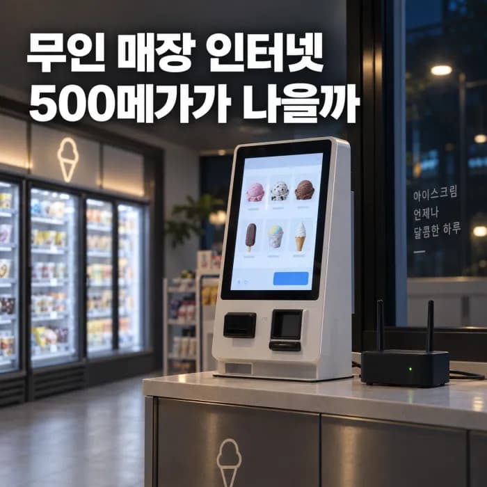 무인 매장 인터넷 100메가 500메가 선택 기준과 LTE 백업 필요성