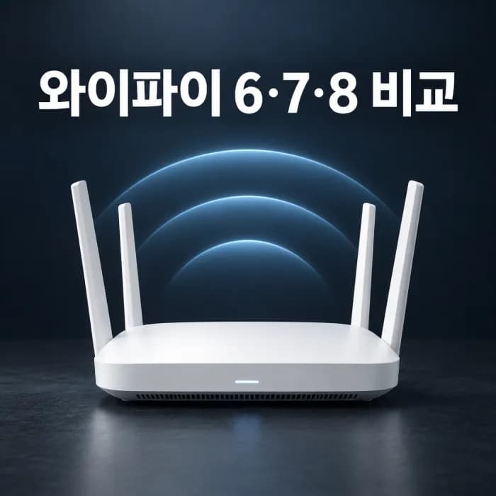 Wi-Fi 6 7 8 비교, 1기가 인터넷에서 공유기 교체가 필요할까