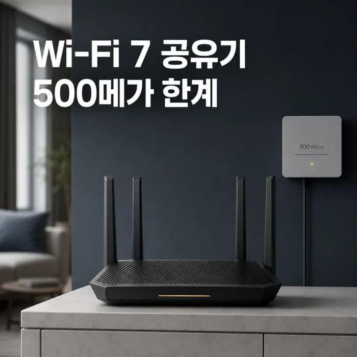 Wi-Fi 7 공유기 500메가 인터넷에 비싼 장비가 필요할까
