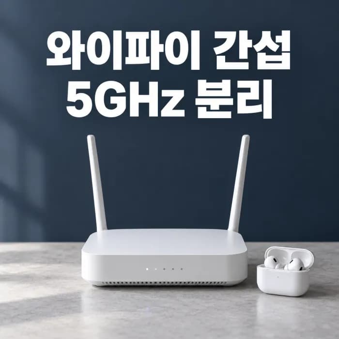 2.4GHz Wi-Fi 주파수 포화, 블루투스 간섭 줄이는 5GHz 분리 설정