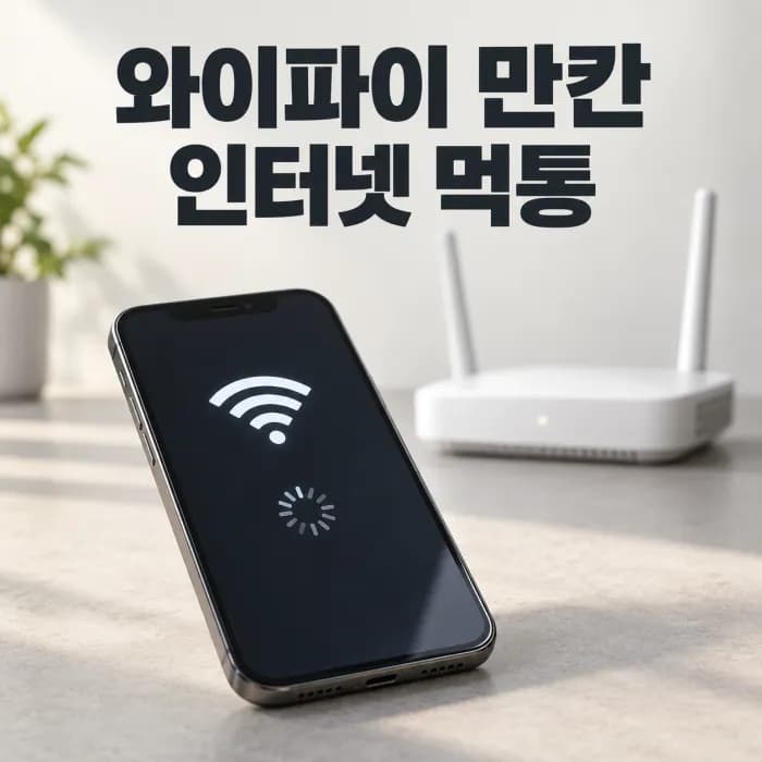 Wi-Fi 신호는 만칸인데 인터넷 먹통, 공유기와 스마트폰 출력 비대칭의 원인