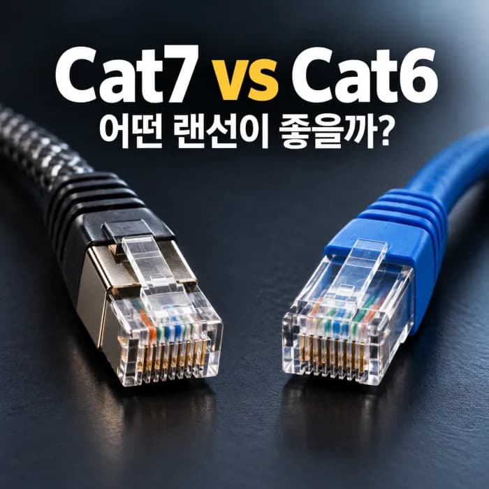 Cat7 vs Cat6 랜선 차이, 가정용 인터넷에는 어떤 케이블이 맞을까?