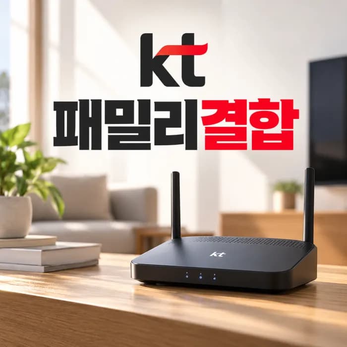KT 패밀리결합 요금 총정리 100메가 500메가 1기가 인터넷 TV 할인 조건